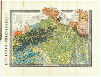 Mapa geológico de Bohemia, alrededores de Teplice a Liberec